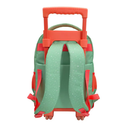 Conjunto Compacto 3 Peças Trolley Basico mais Lancheira e Estojo Cilindrico Snoopy CyP Brands - Verde Multicolor