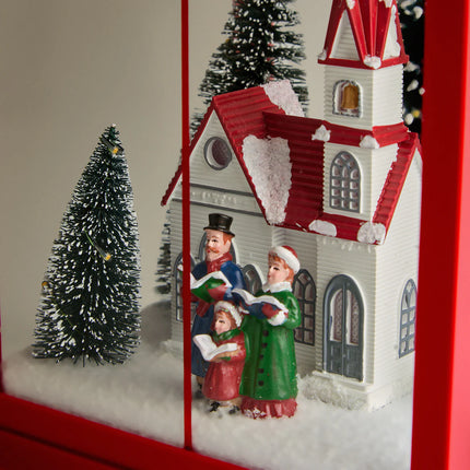 Figura Estufa de Cristal com 20 Luzes LED Natal