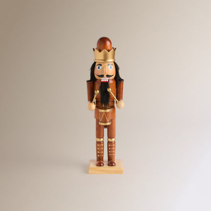 Figura Quebra-Nozes com Tambor - Cru