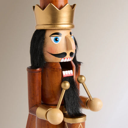 Figura Quebra-Nozes com Tambor - Cru